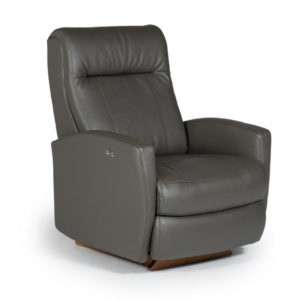 modern slim scale costilla power recliner in leather