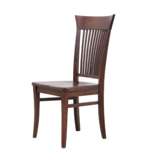 moder style essex dining chair in solid dark finish wood