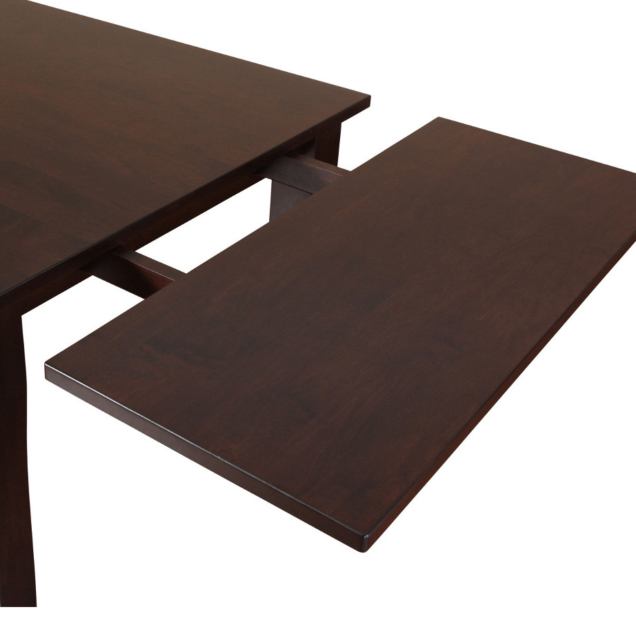 solid wood plug leaf extension for dining table