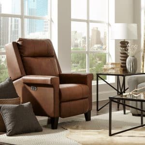 Prima Power Recliner high leg power recliner in leather