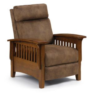 mission style amish tuscan mission recliner with wood frame