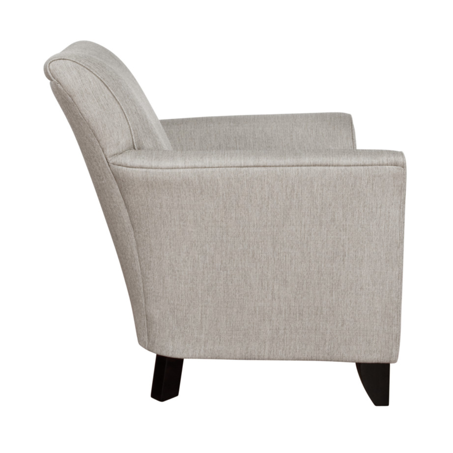 made in canada abby club chair from side profile