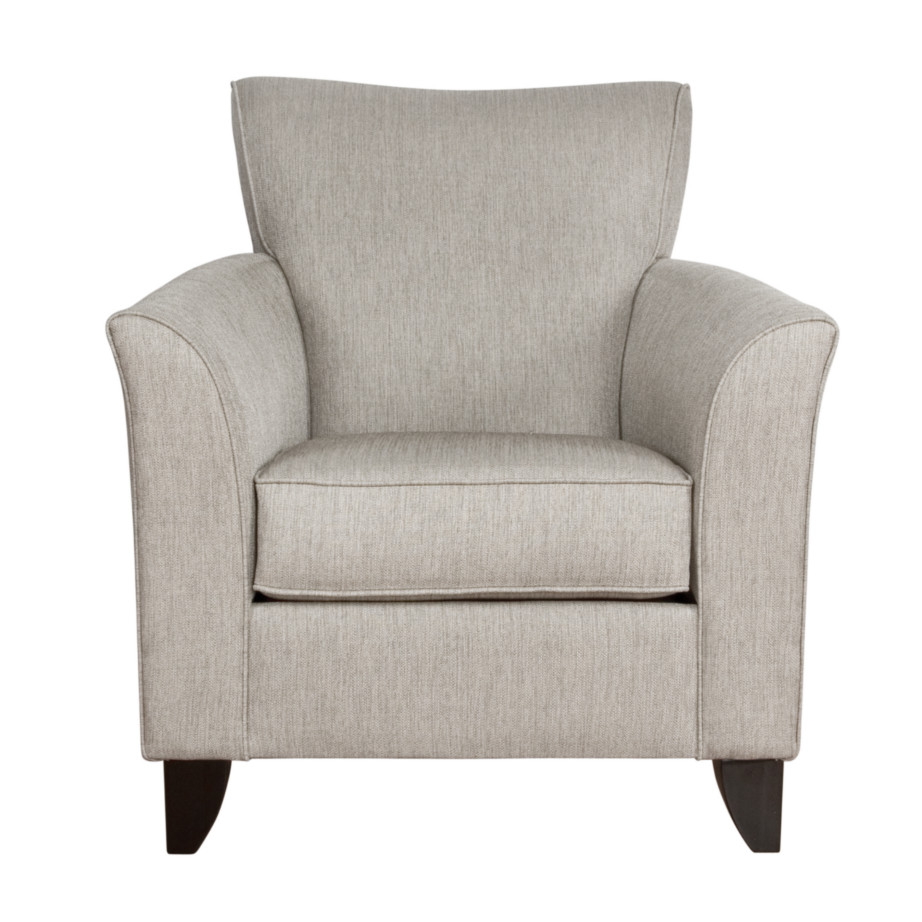 made in canada custom fabric abby chair with flaired arms