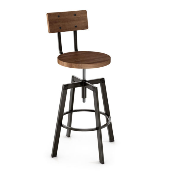 made in canada architect rustic swivel stool