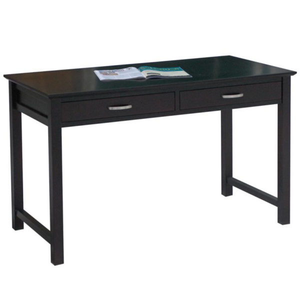 solid wood modern brooklyn writing desk with drawers