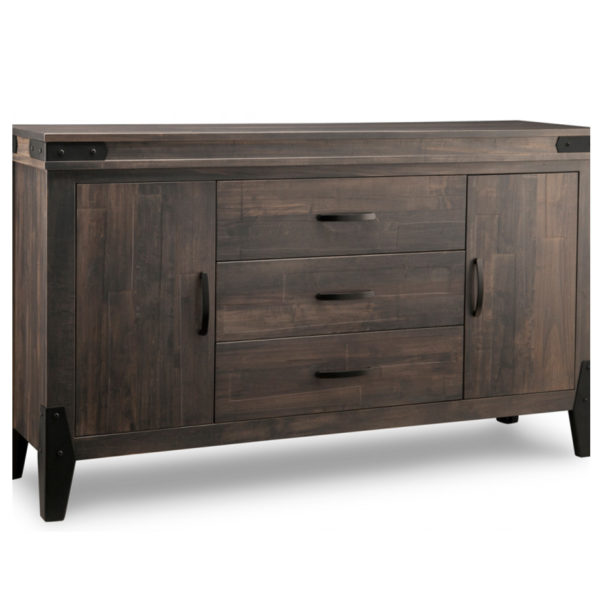 solid wood canadian made chattanooga sideboard with drawers and doors