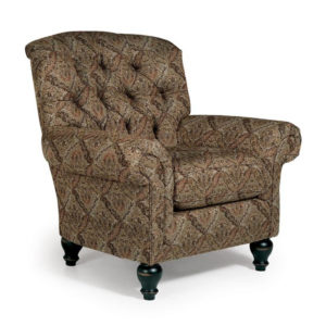 traditonal formal christobel accent chair with tufting