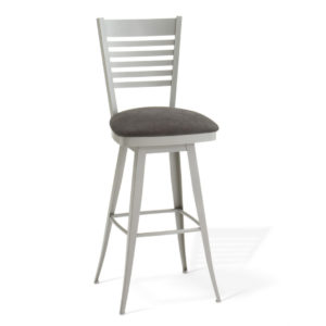 metal frame edwin swivel stool by amisco