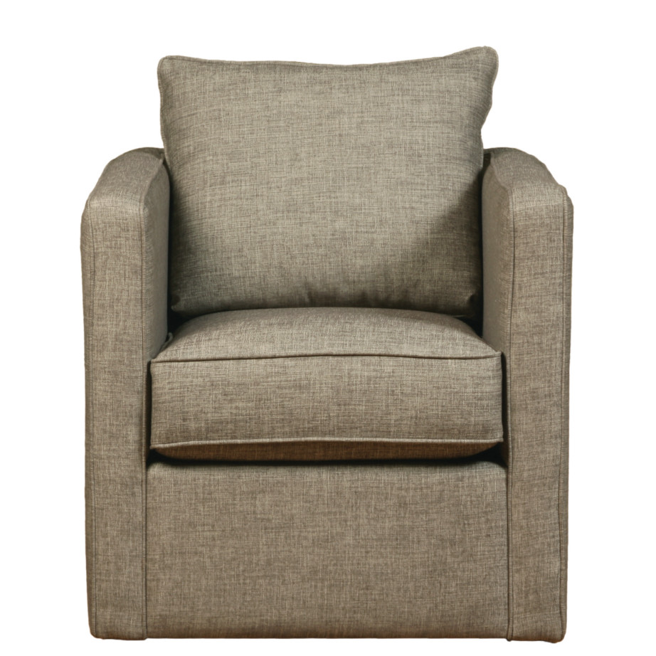 custom built in canada hopper swivel chair in modern upholstery