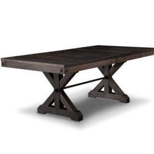 bestselling most popular rafters trestle table in solid rustic maple wood