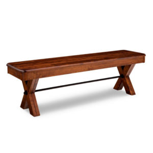 solid wood handstone saratoga dining table bench with wood seat