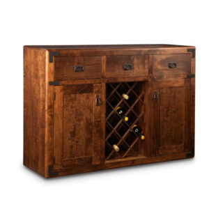 wine rack solid wood saratoga wine sideboard by handstone