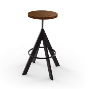adjutable screw style amisco uplift bar stool