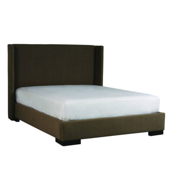 modern custom fabric austin upholstered bed
