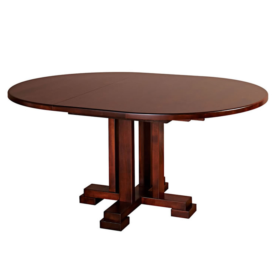 solid maple wood canadian made carolina round table with leaf