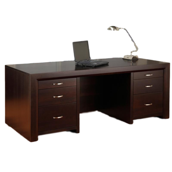 solid modern wood contempo canadian made executive desk