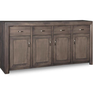 canadian made solid wood contempo large sideboard with doors