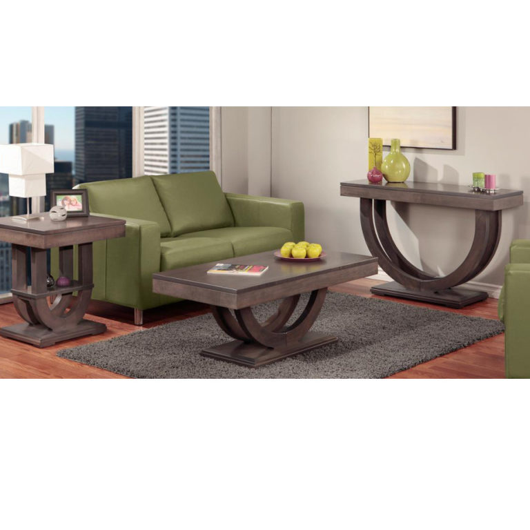 Contempo Pedestal Coffee Table - Solid Wood Furniture I Home Envy