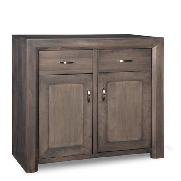 condo size contempo small sideboard in solid wood