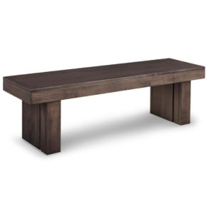modern solid wood cordova dining table bench in custom length