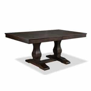 solid rustic wood traditional style cumberland trestle dining table