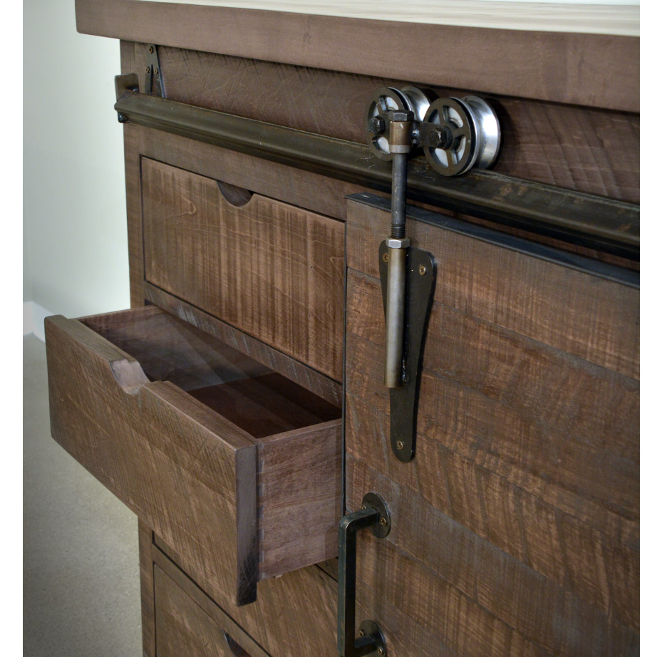 hand crafted furniture details on the dalton barn door collection
