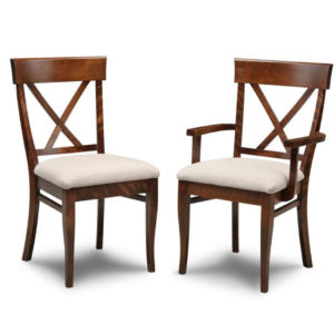 solid wood modern florence x back chair style