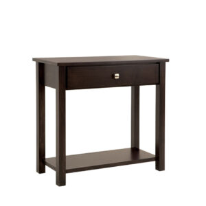 purba furniture gastown medium hall table in solid wood with modern dark finish