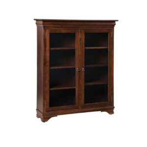 traditional hom office collection morgan office bookcase with glass doors