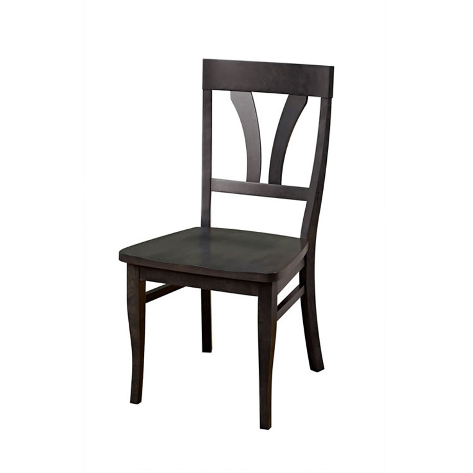 solid wood metro dining chair with wood seat option