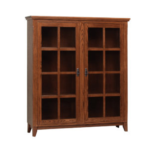 traditional mission style furniture mission office bookcase with lattice glass doors