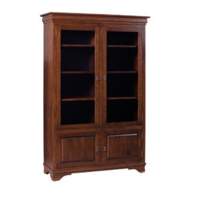 large custom size solid wood morgan library bookcase