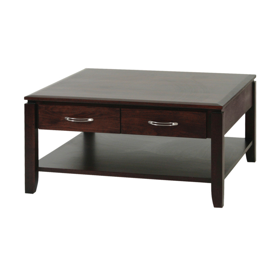 custom size square newport coffee table in solid wood