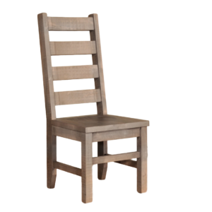 solid rustic maple sequaoia dining chair with ladderback design