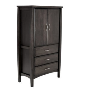 solid maple wood seymour armoire with doors for clothing