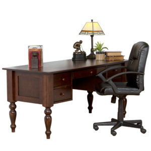 double pedestal shaker writing desk for home offices