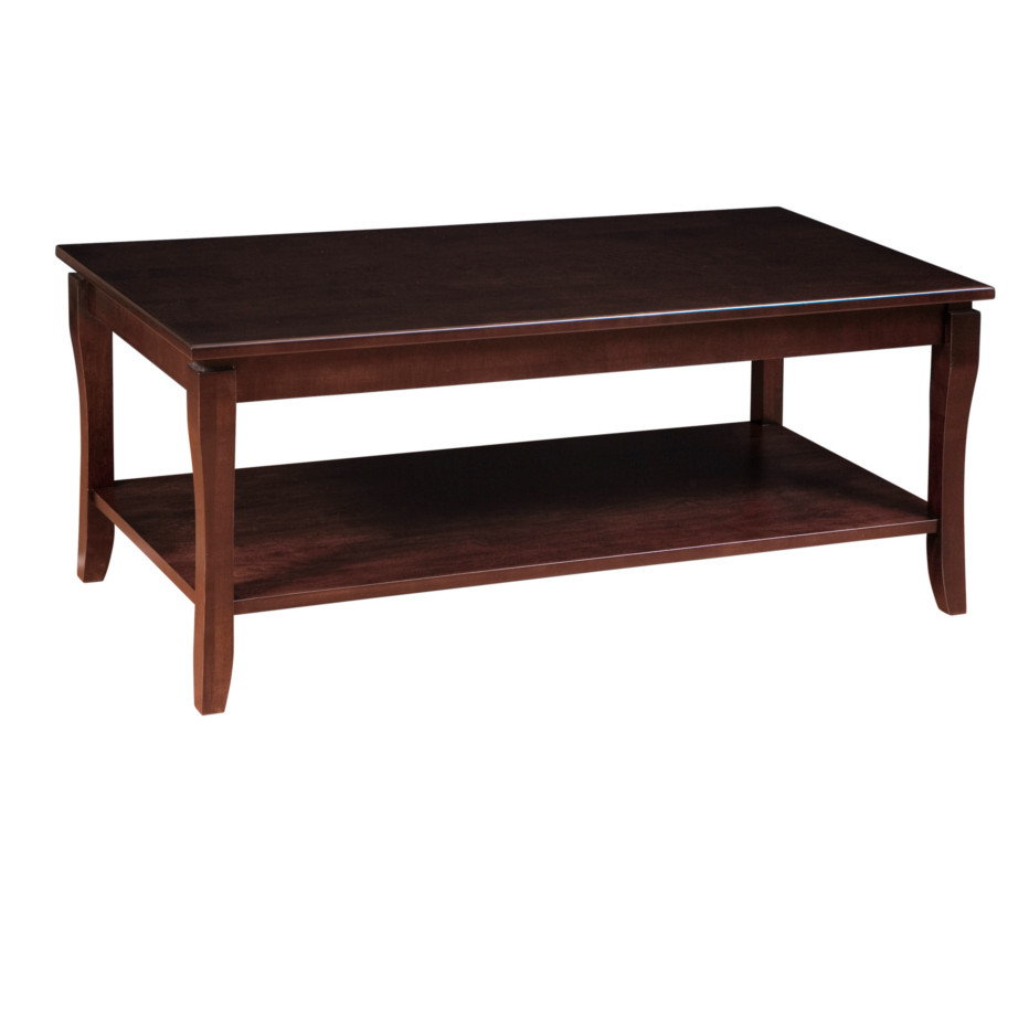 made in canada soho rectangle coffee table in solid wood