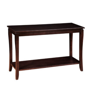 solid wood soho sofa table in modern design with shelf