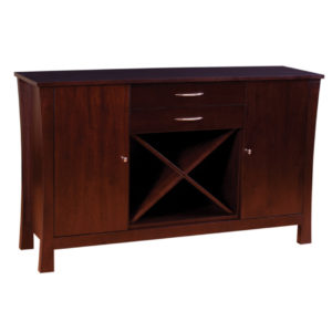 hand crafted in canada soho wine sideboard with wine rack