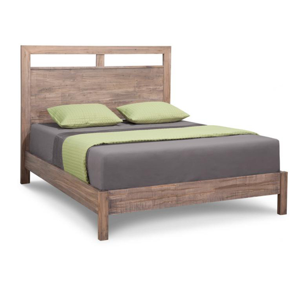 solid wood canadian made steel city bed with wrap around platform footboard