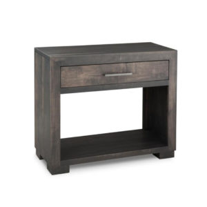 solid rustic wood steel city sofa table with drawer