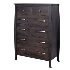 solid maple wood tiffany chest of drawers with silver handles
