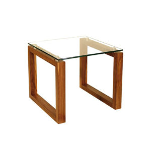 Occasional, End Table, Accents, Accent Furniture, birch, contemporary, glass, made in canada, mid century, modern, solid wood, walnut, living room ideas, unique, modern, verbois, custom stain, simple, Living Room, glass shelf, square, Bill End Table A, Bill End Table