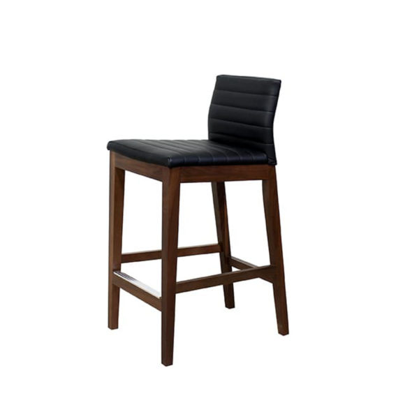 low back style for counter max stool with wood frame