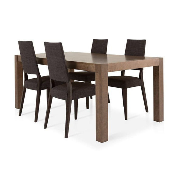 modern solid wood sim dining table in custom built size