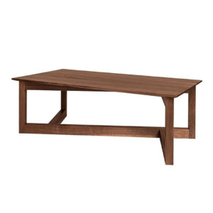 modern base design on solid wood zeus coffee table