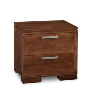 made in canada solid maple cordova night stand with 2 drawers