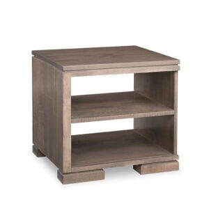 canadian made cordova end table with shelf