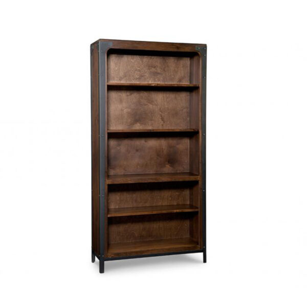 solid rustic wood portland bookcase in tall custom size