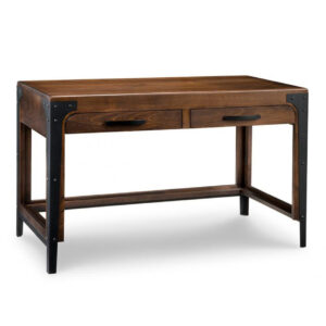 solid rustic wood portland writing desk for small spaces